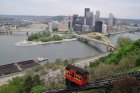 Pohled na Pittsburgh – soutokem řek Allegheny a Monongahela vzniká řeka Ohio