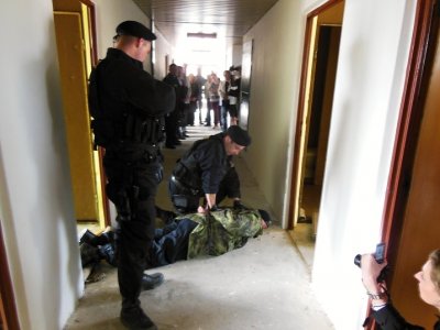 Blanenský hotel Dukla teď slouží jako kulisy k policejnímu cvičení