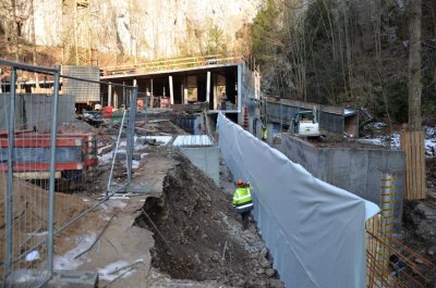 Nová provozní budova u Punkevních jeskyní se otevře až v září